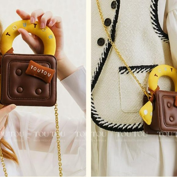 Super Cute!!! Chocolate Crossbody Bag!!!! - Picture 5 of 6